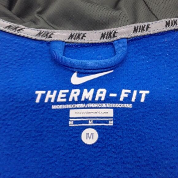 Nike Baseball Sweatshirt/Hooded Blue/Black Color Size M - Picture 6 of 8